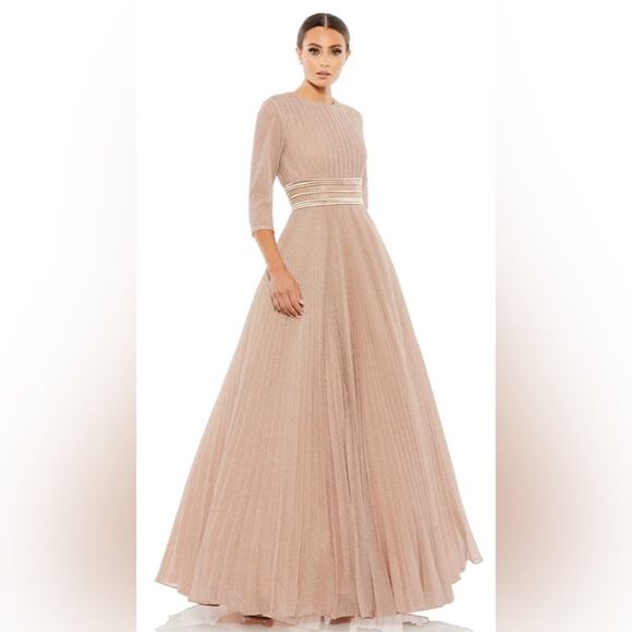 Mac Duggal Dresses & Skirts - Ieena for Mac Duggal Rose Gold Shimmering Long 30700